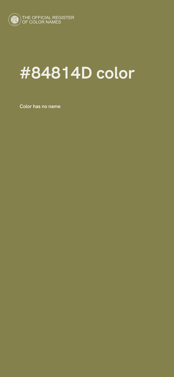 #84814D color image