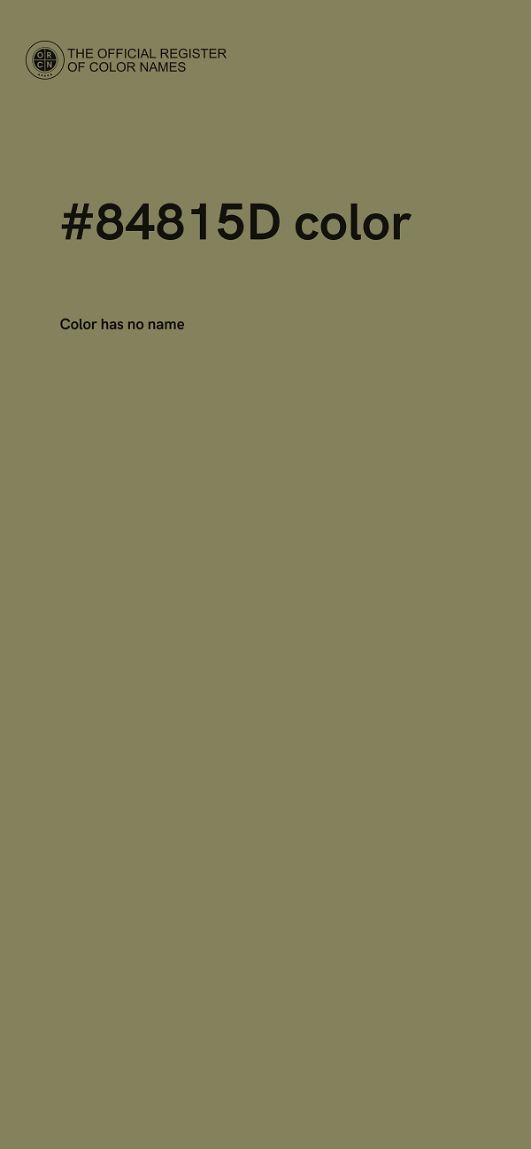 #84815D color image
