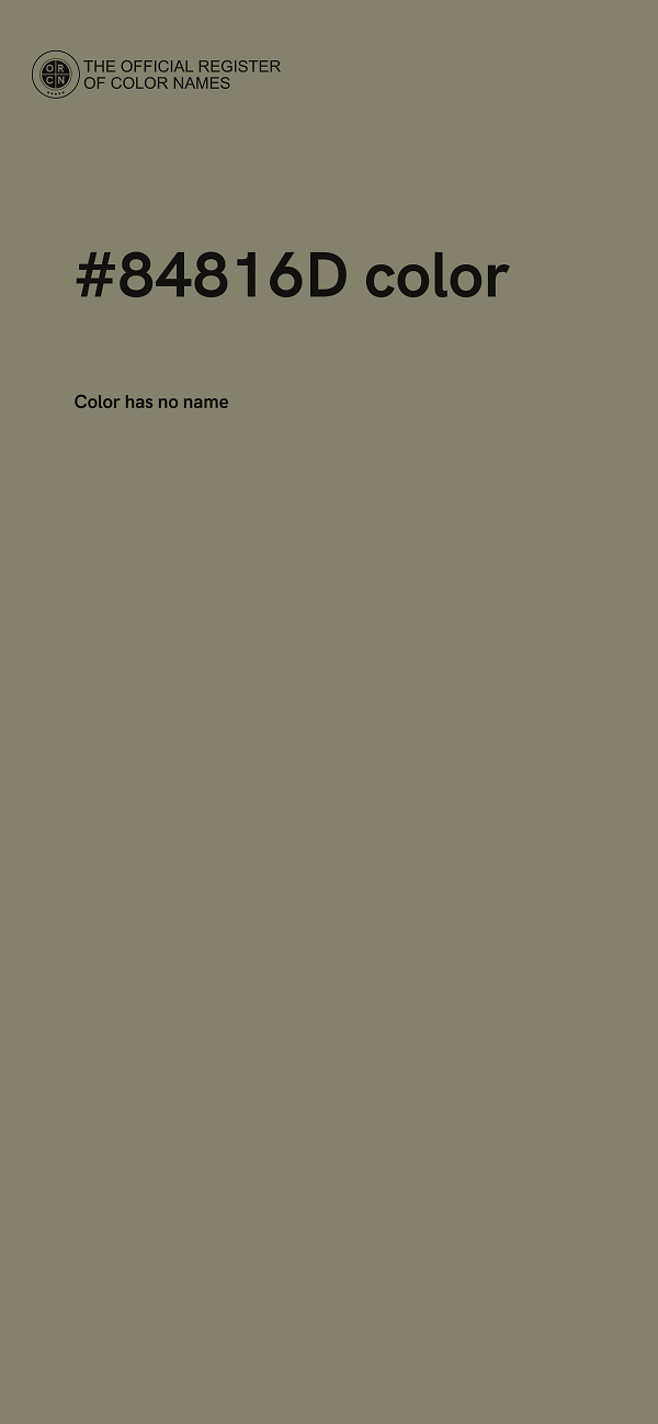 #84816D color image