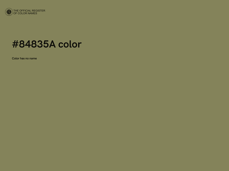 #84835A color image