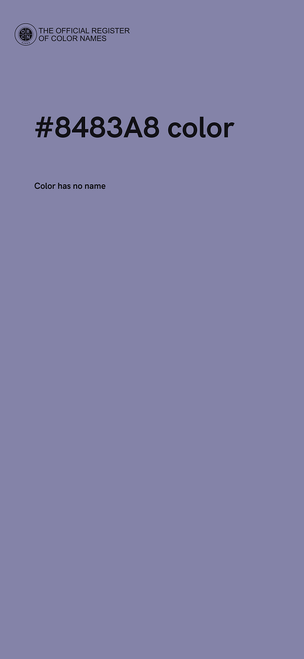 #8483A8 color image
