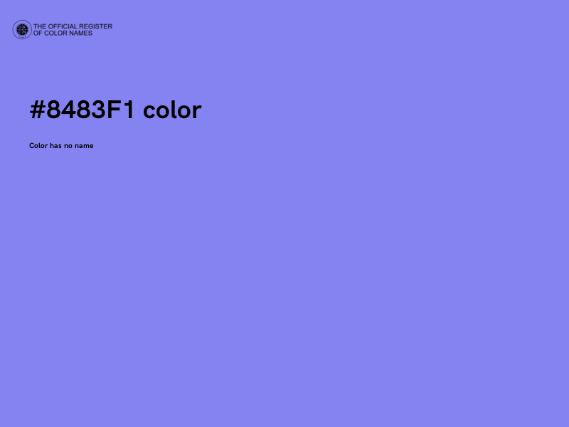 #8483F1 color image