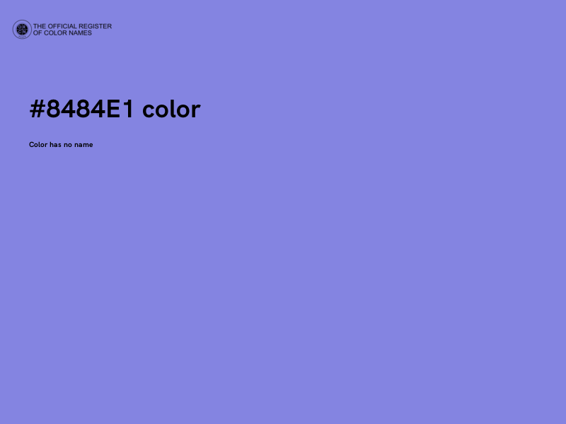 #8484E1 color image