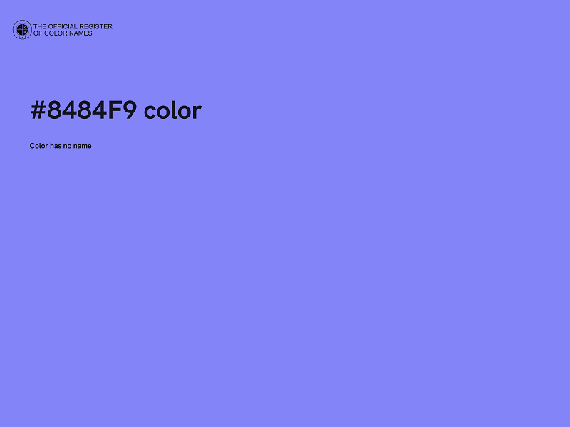 #8484F9 color image