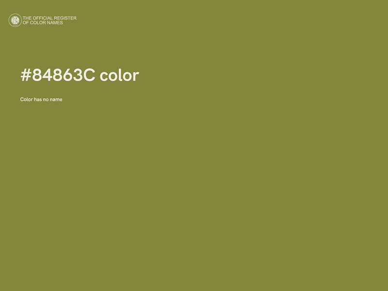 #84863C color image