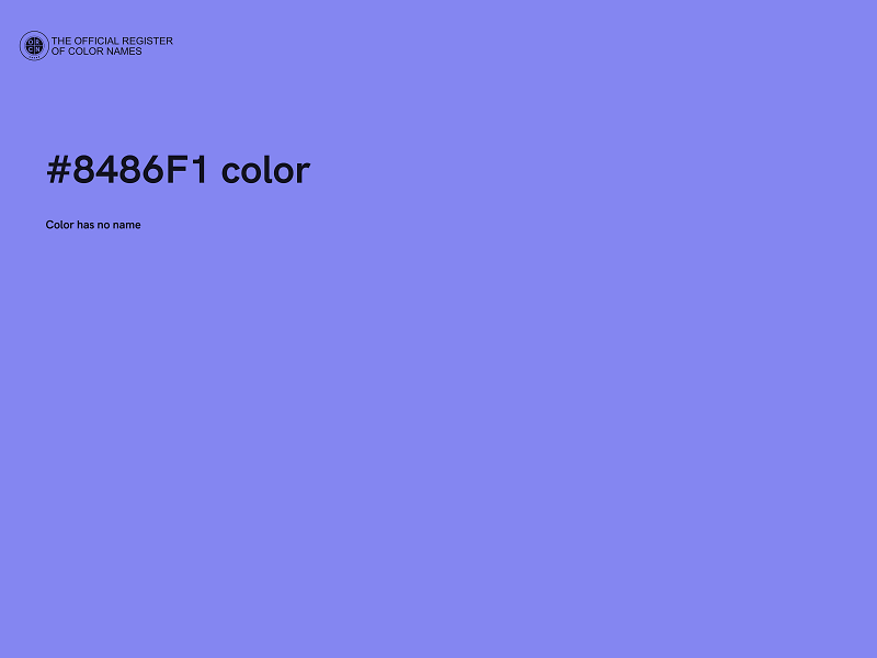 #8486F1 color image