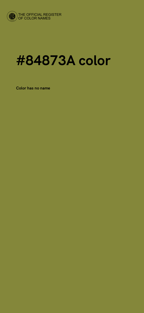#84873A color image