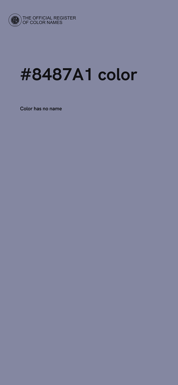 #8487A1 color image