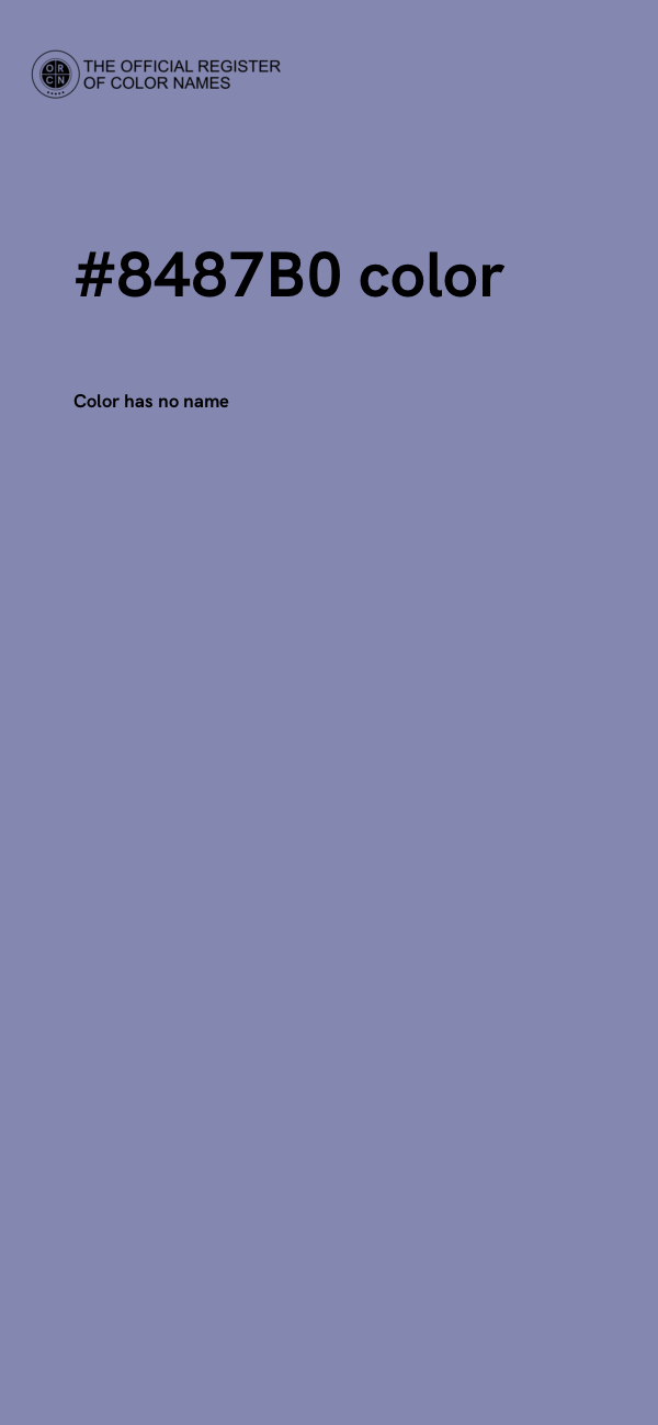 #8487B0 color image