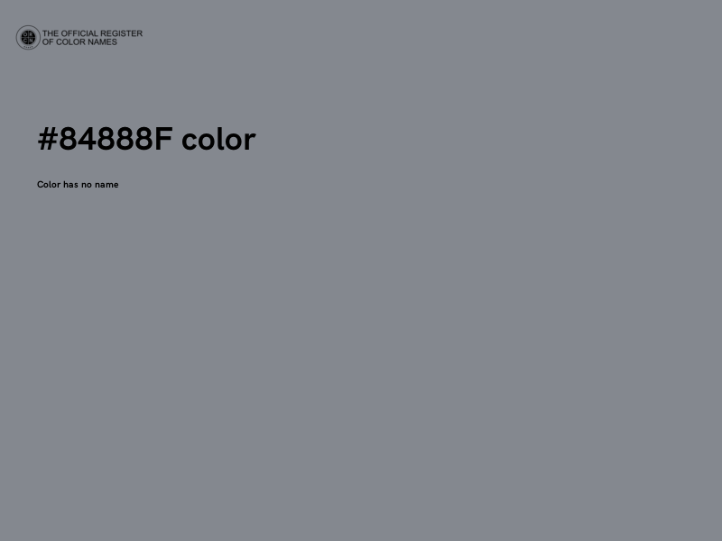 #84888F color image