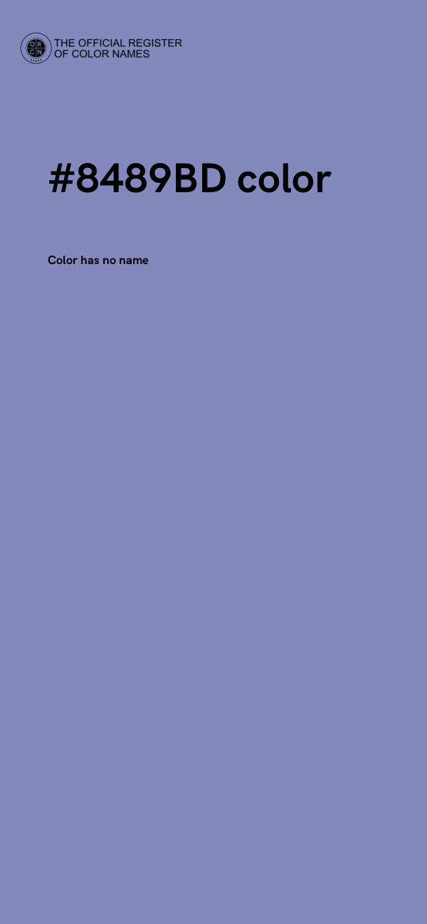 #8489BD color image