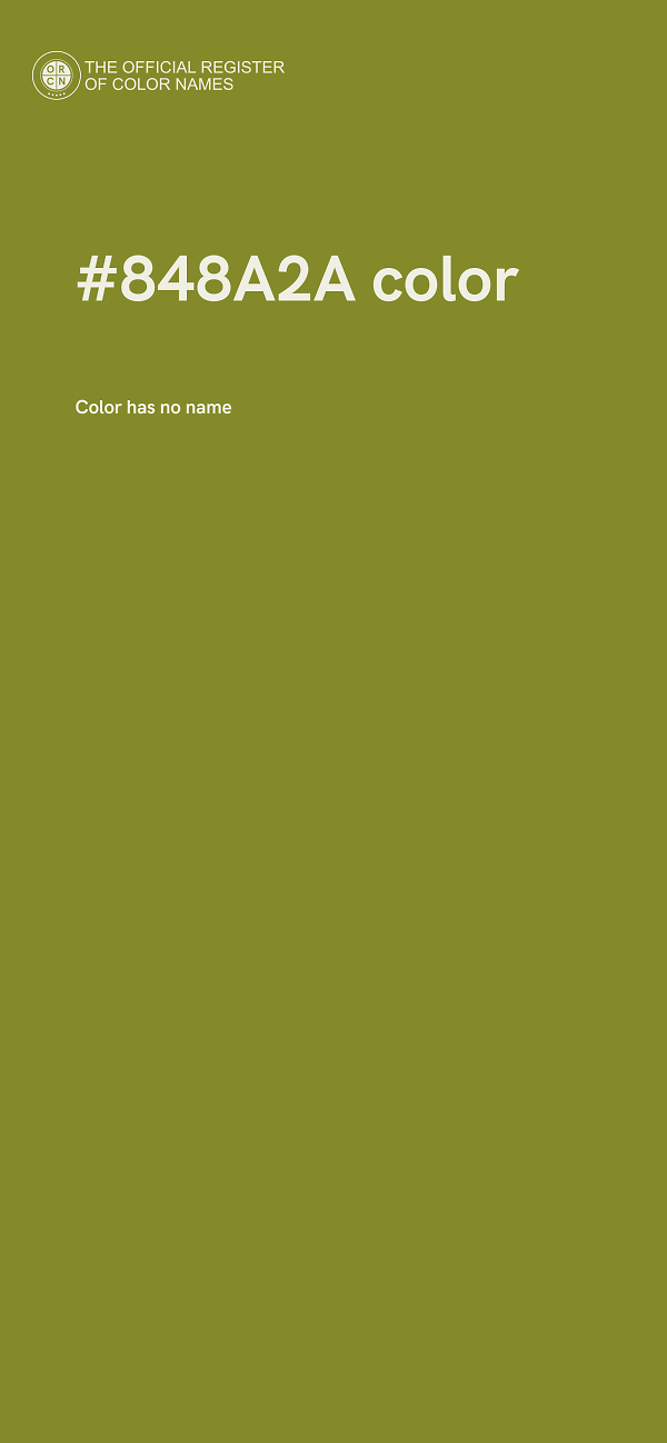#848A2A color image