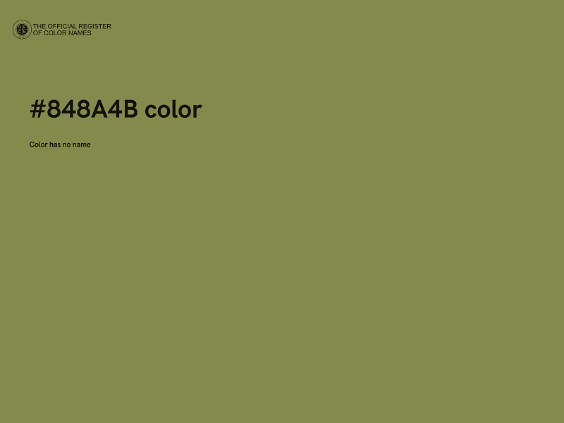 #848A4B color image