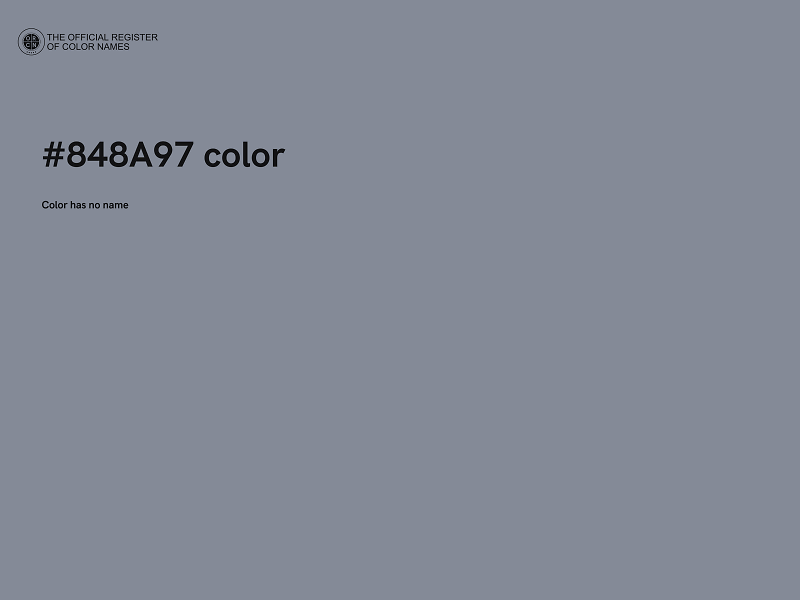 #848A97 color image