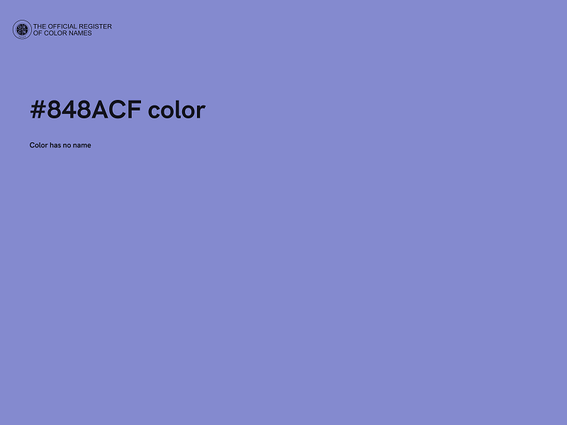 #848ACF color image