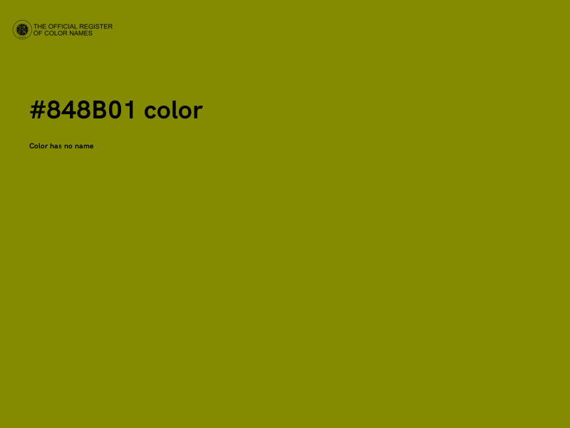 #848B01 color image