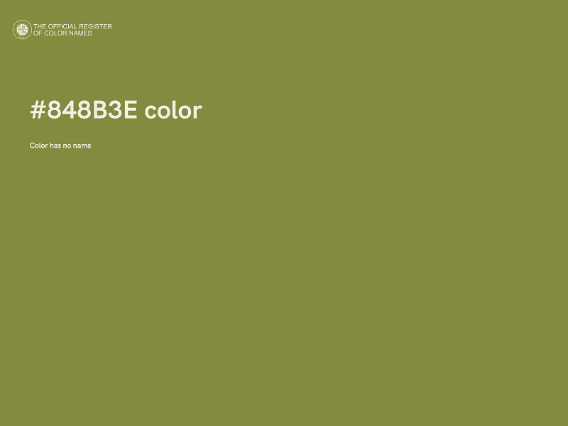 #848B3E color image