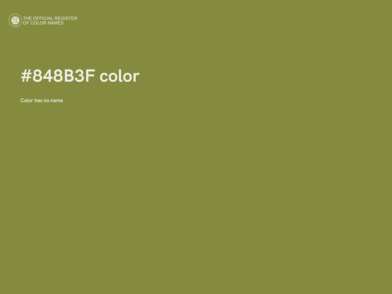 #848B3F color image