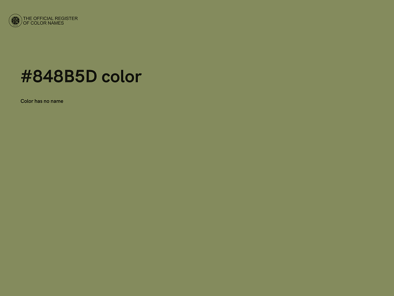 #848B5D color image