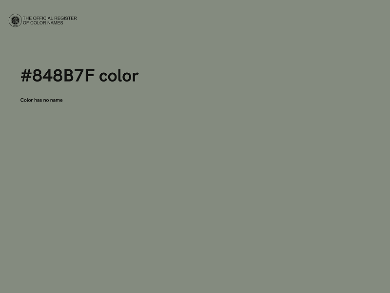 #848B7F color image