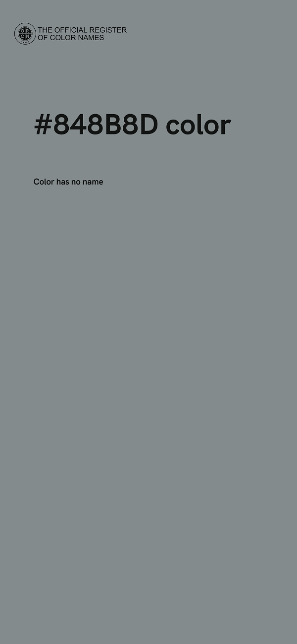 #848B8D color image