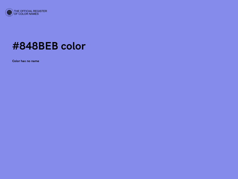 #848BEB color image