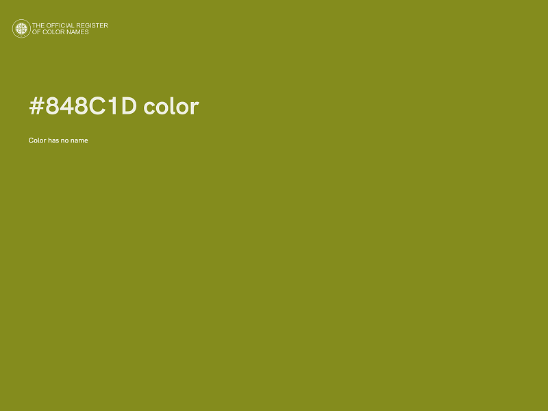 #848C1D color image