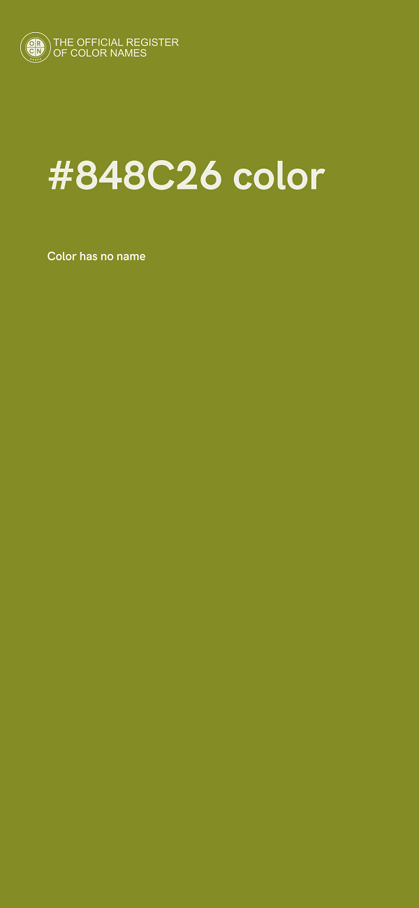 #848C26 color image