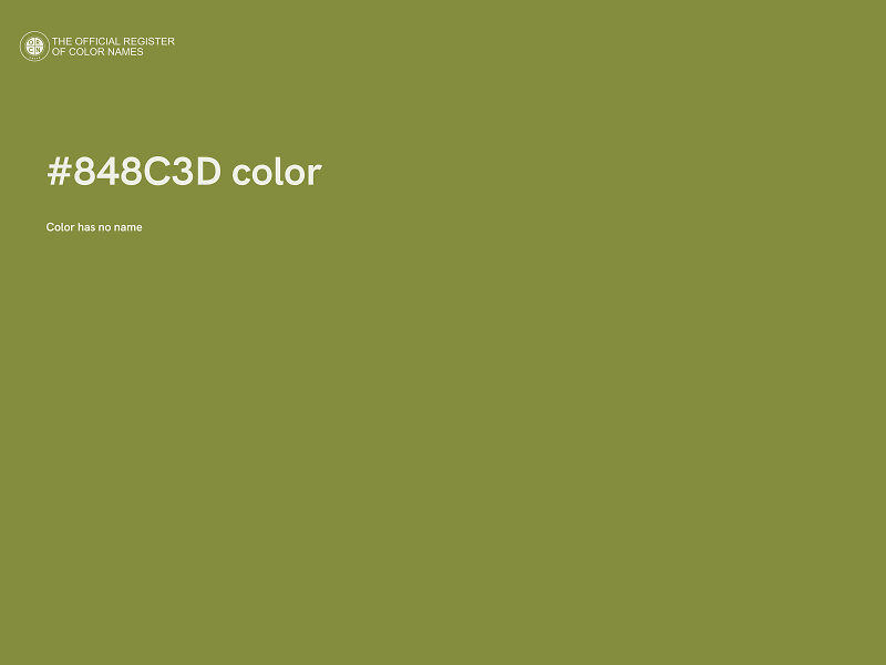 #848C3D color image