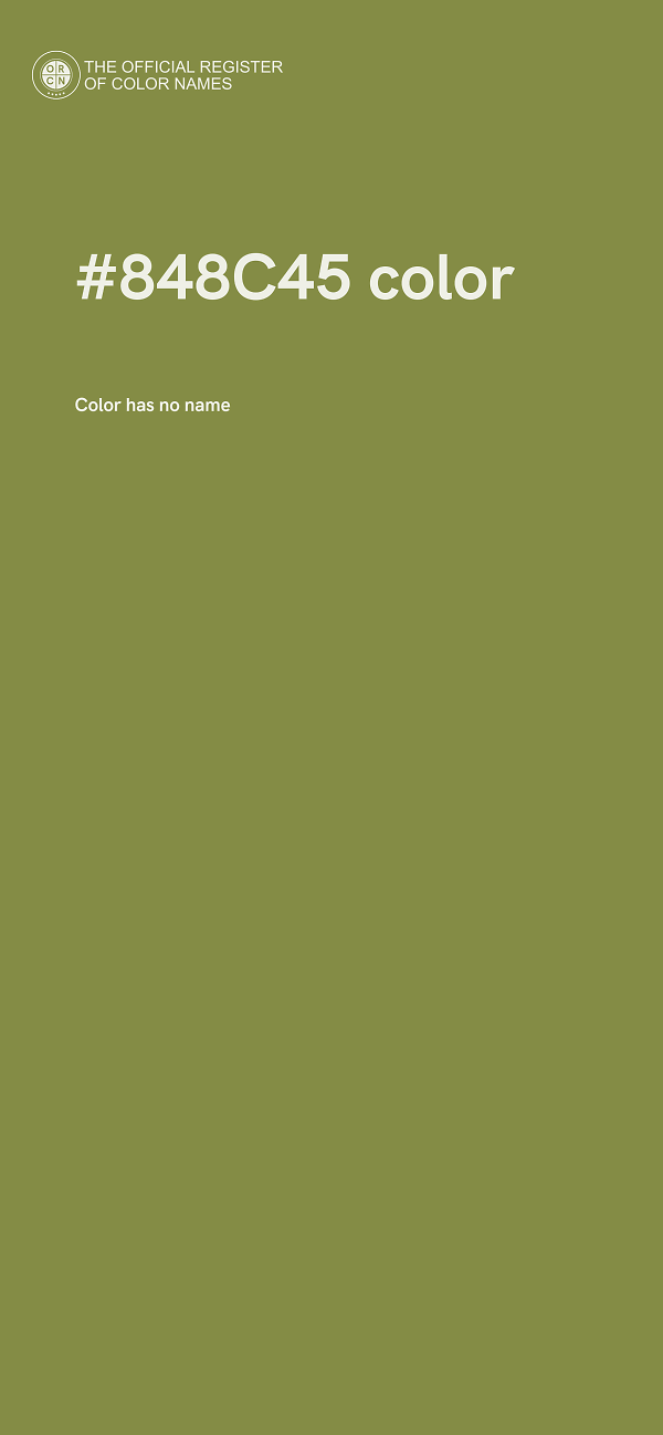 #848C45 color image