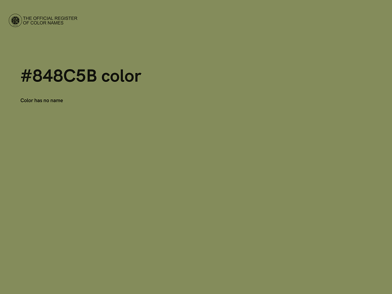 #848C5B color image