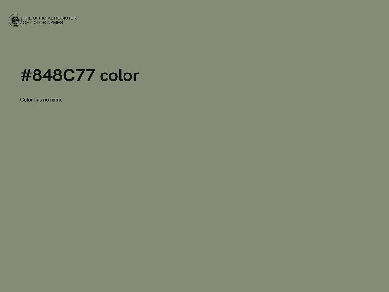 #848C77 color image