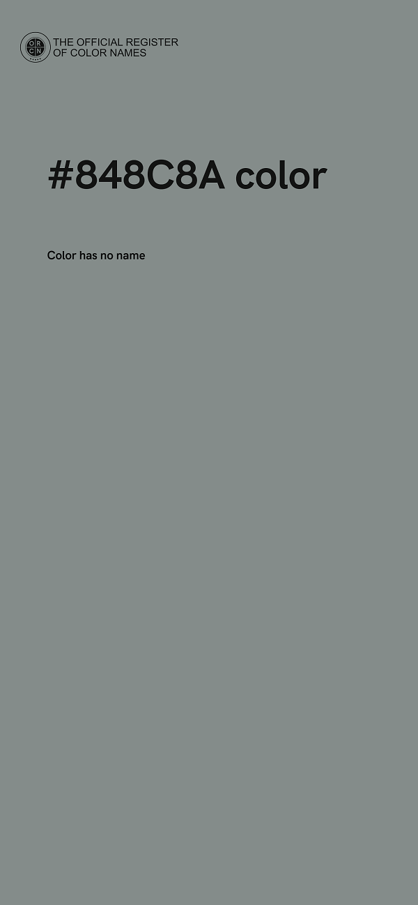 #848C8A color image