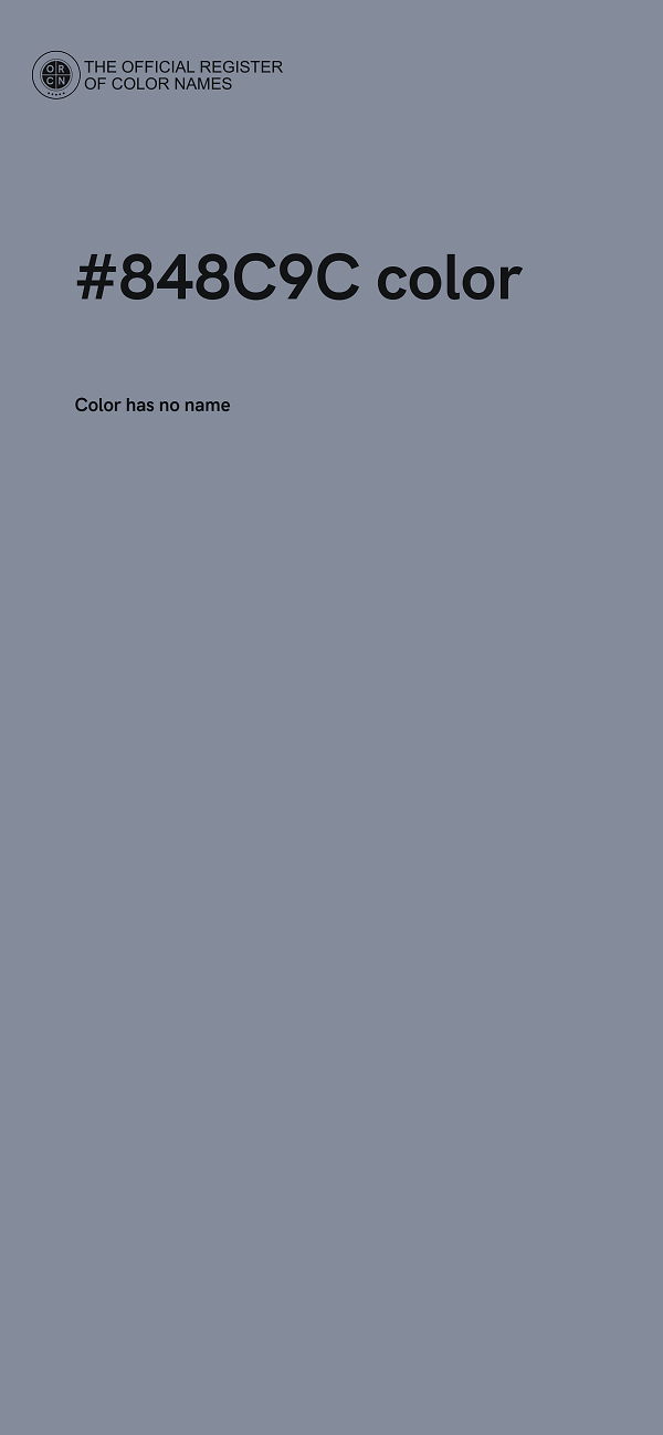 #848C9C color image