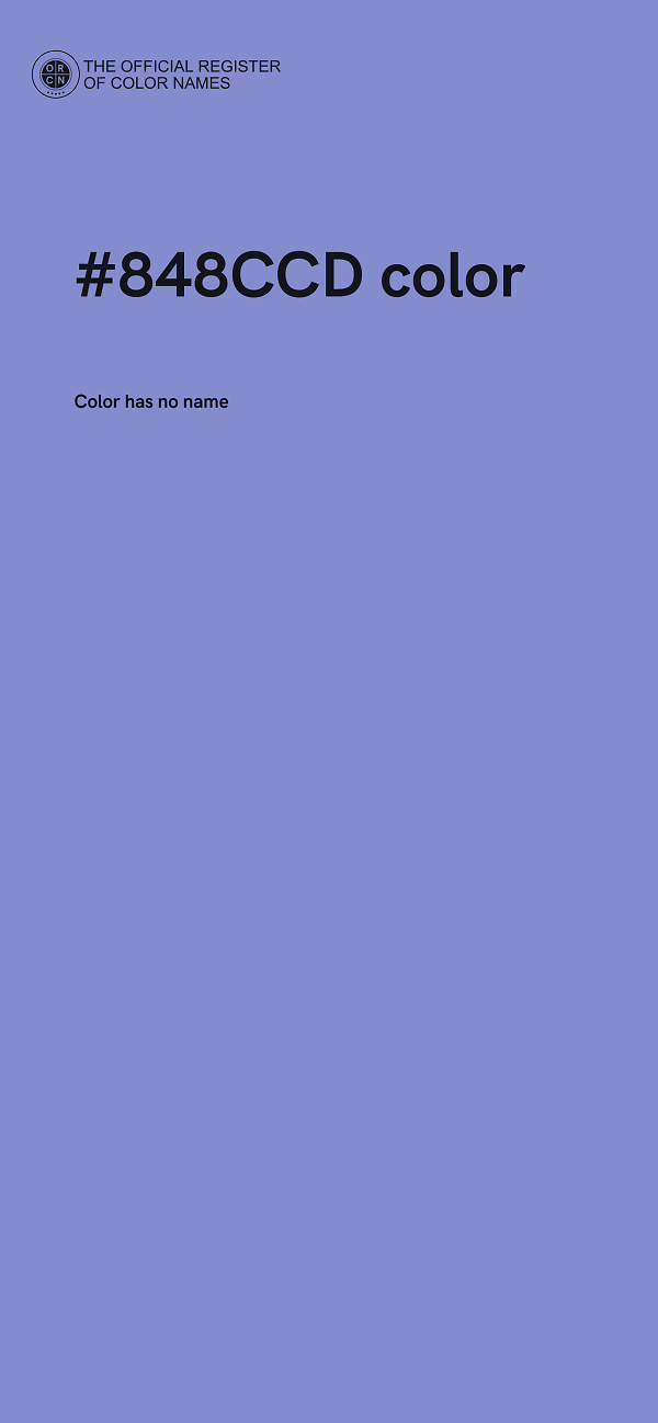 #848CCD color image