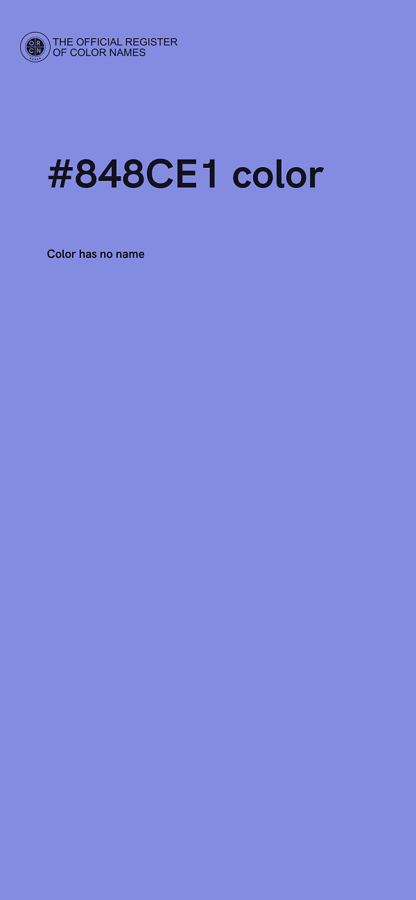 #848CE1 color image