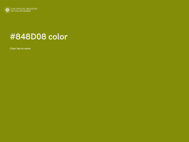 #848D08 color image