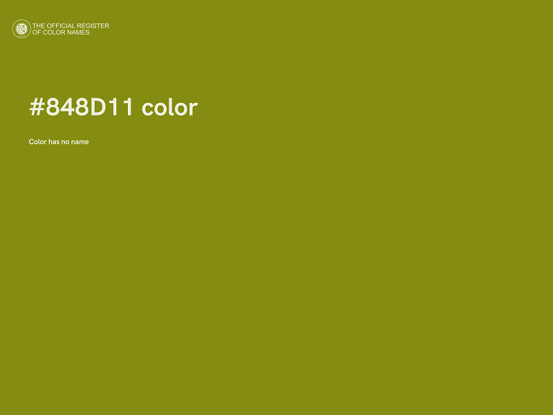 #848D11 color image