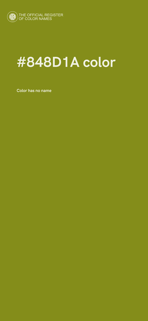 #848D1A color image