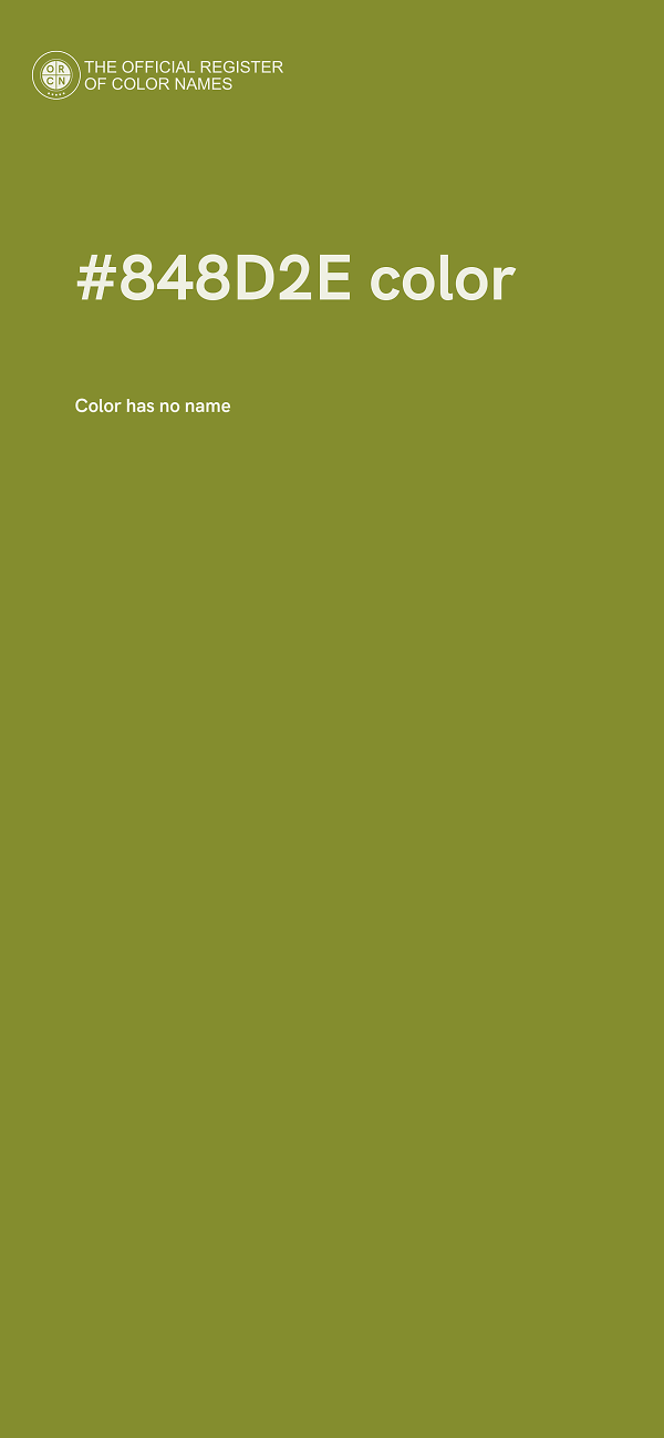 #848D2E color image