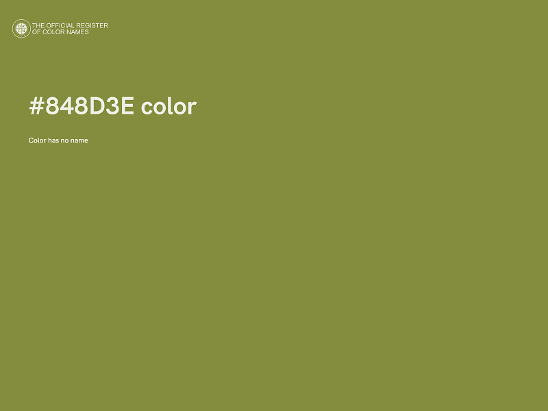 #848D3E color image