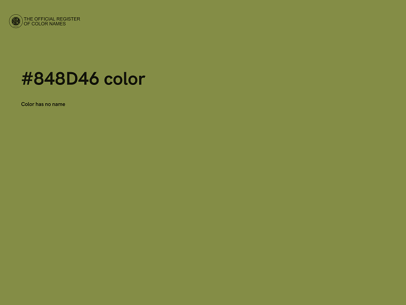 #848D46 color image