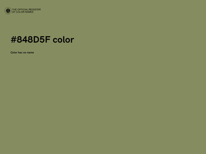 #848D5F color image