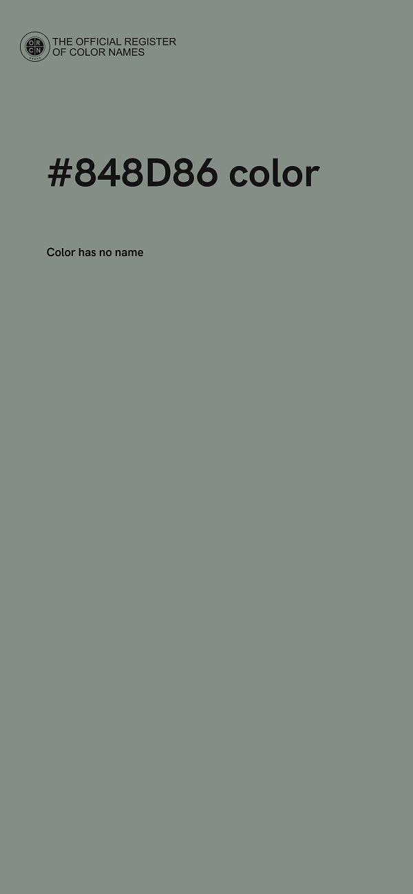 #848D86 color image