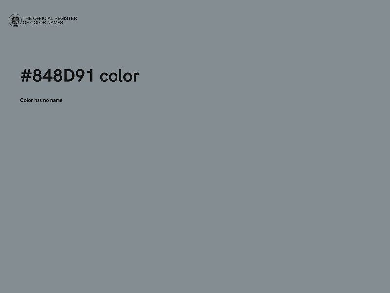 #848D91 color image