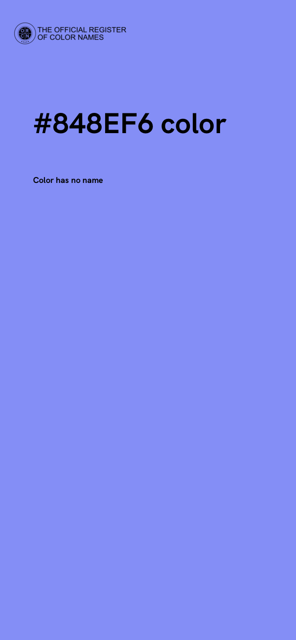 #848EF6 color image