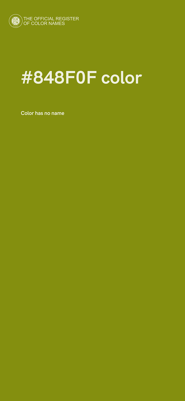 #848F0F color image
