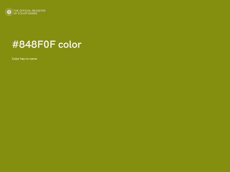 #848F0F color image