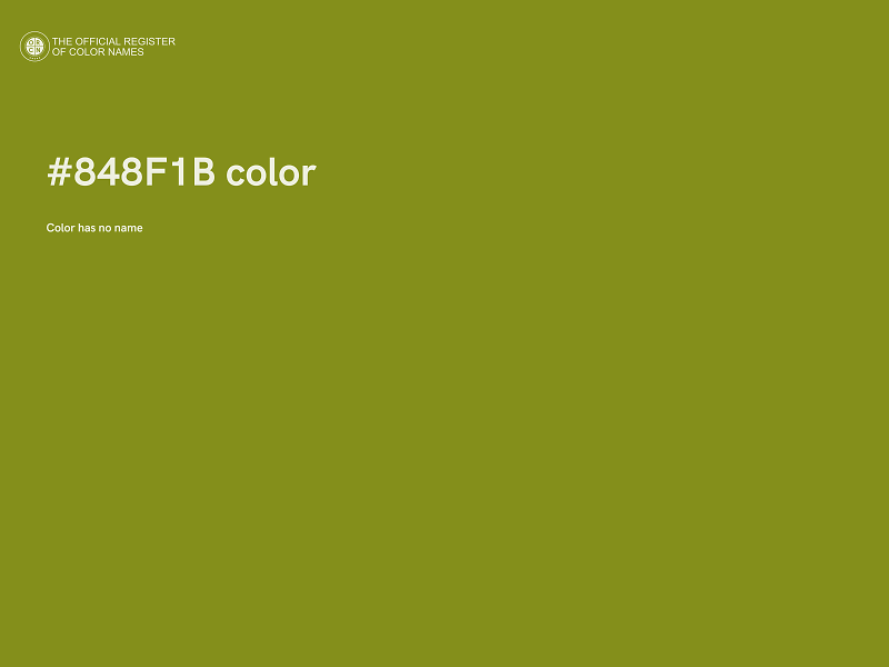 #848F1B color image