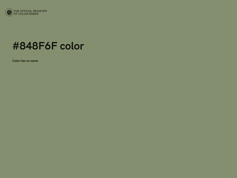 #848F6F color image
